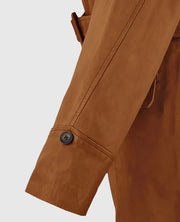 Brad Pitt Legends of the Fall Leather Trench Coat