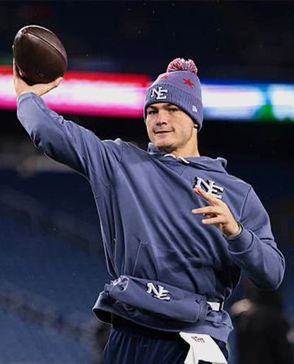 Drake Maye Patriots Rivalries Sideline Hoodie