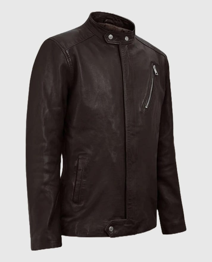 Men's Motorad Brown Biker Leather Jacket