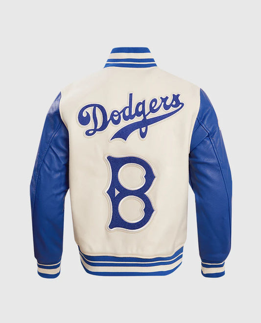 MLB Brooklyn Dodgers Classic Men's Rib Wool Varsity Jacket