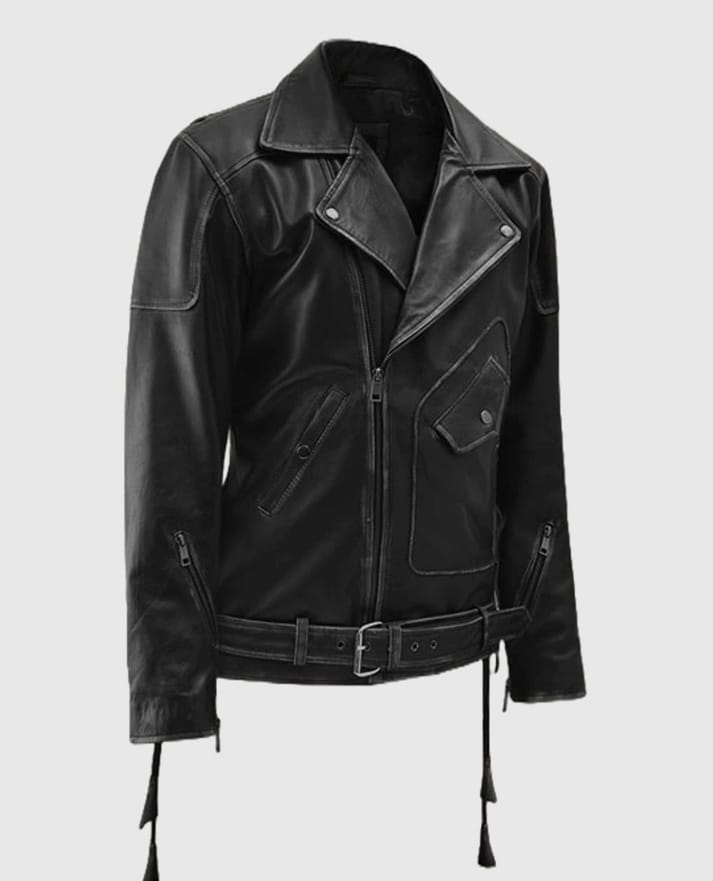 Men's Street Style Biker Leather Jacket
