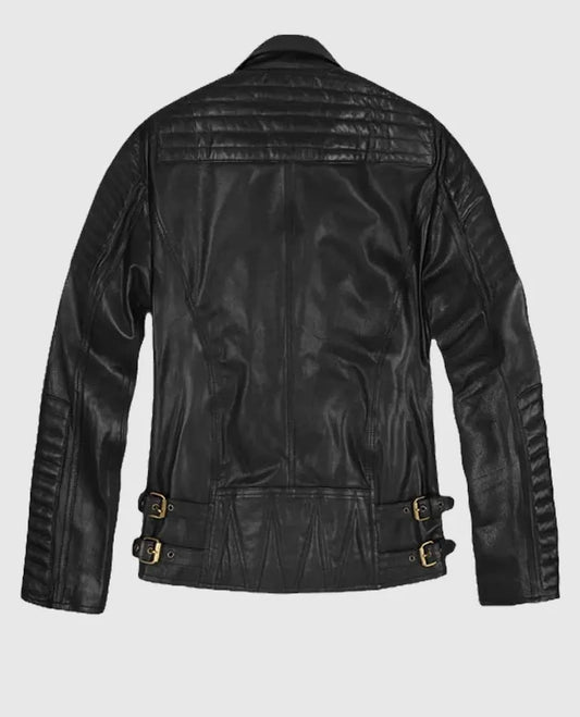 Men’s Black Biker Leather Jacket