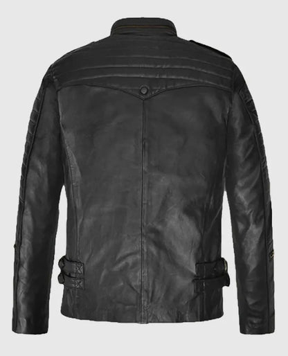 Men’s Classic Black Leather Jacket
