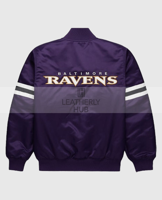 Baltimore Ravens Purple Bomber Jacket