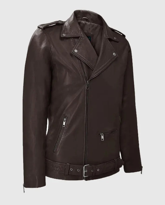 Men's Rutland Brown Riding Leather Jacket
