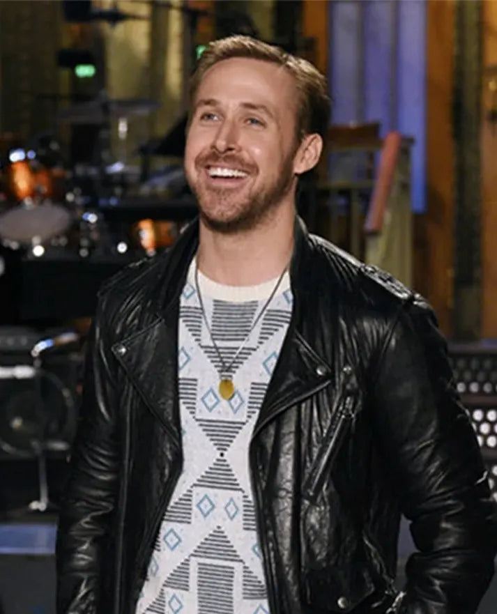 Ryan Gosling Song To Song BV leather Jacket