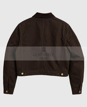Vintage Carhartt x NY Yankees Dark Brown Crop Jacket