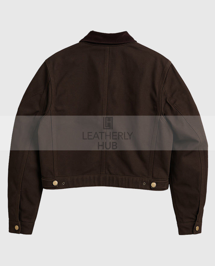 Vintage Carhartt x NY Yankees Dark Brown Crop Jacket