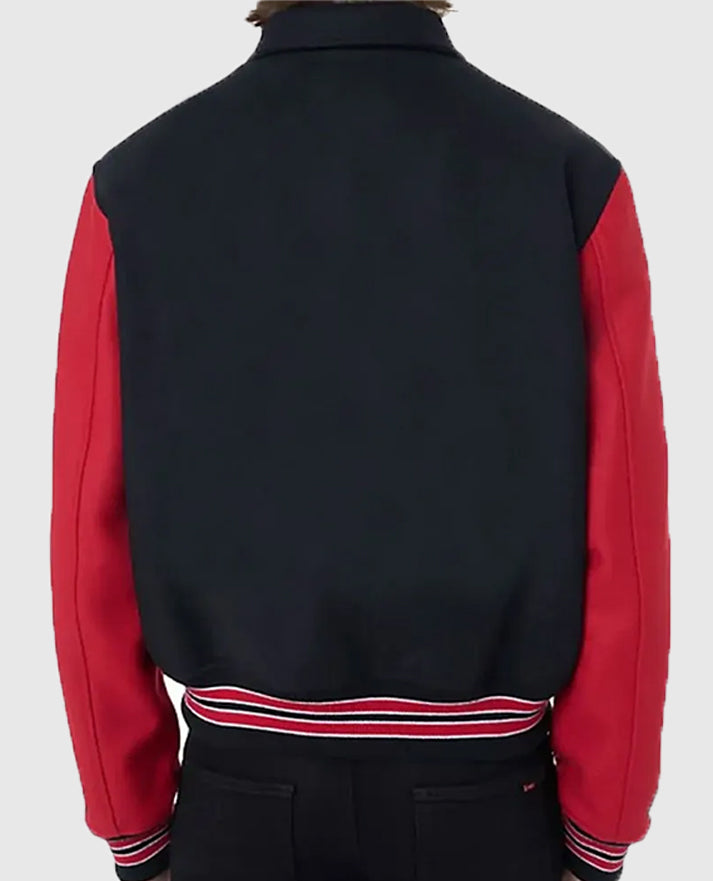 Amiri Bones Letterman Wool Jacket