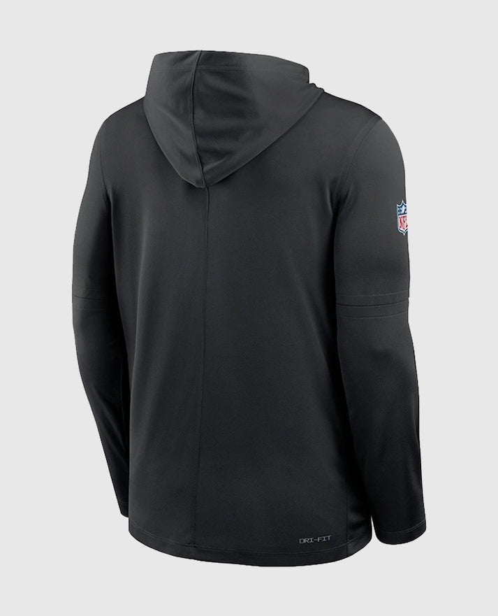 Detroit Lions Sideline Performance Long Sleeve Hoodie T-Shirt