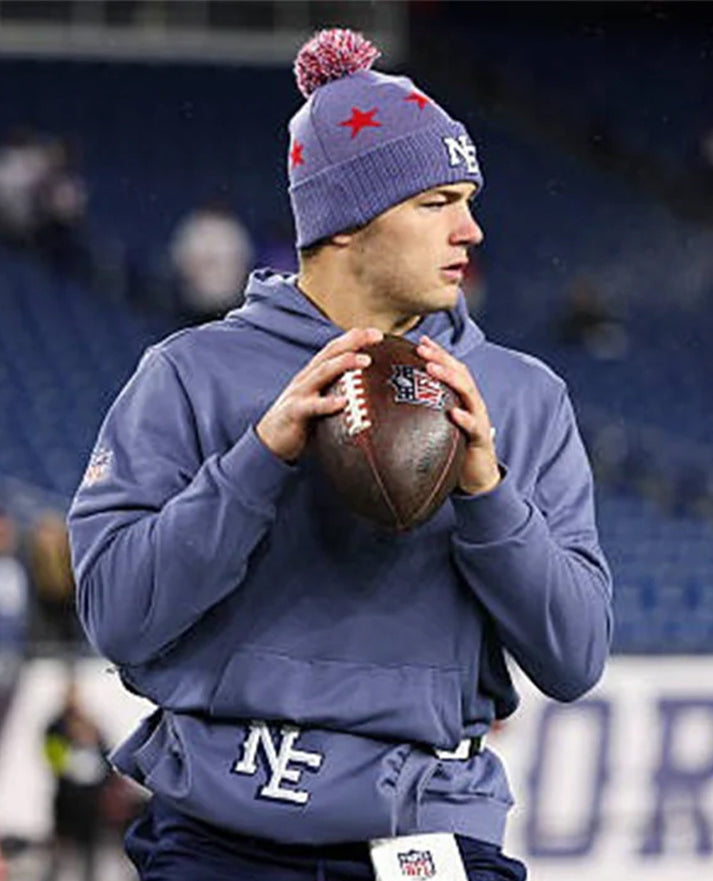 Drake Maye Patriots Rivalries Sideline Hoodie