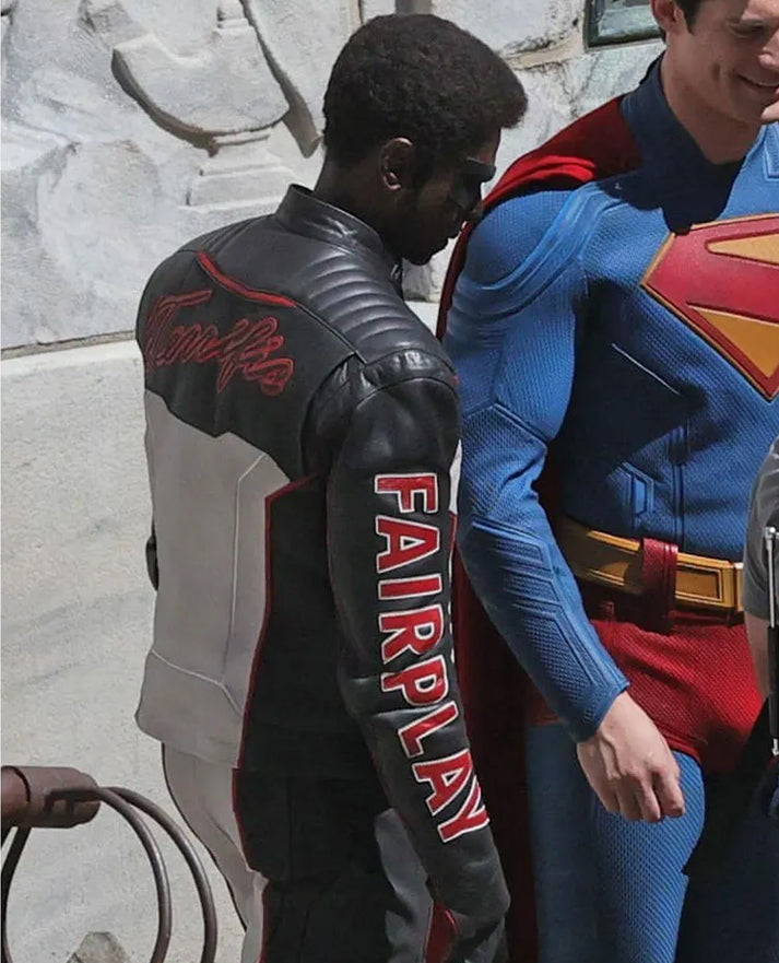Mister Terrific Superman Leather Jacket