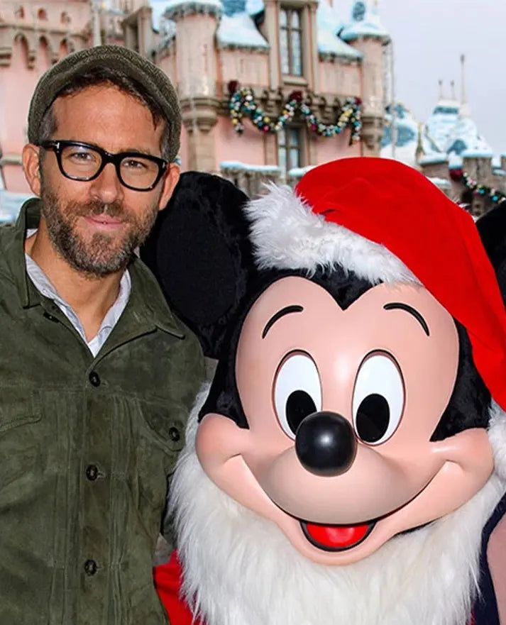 Ryan Reynolds Olive Suede Leather Jacket
