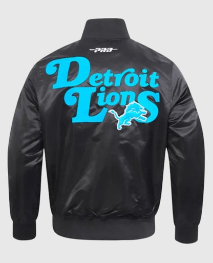 Detroit Lions Souvenir Varsity Satin Jacket