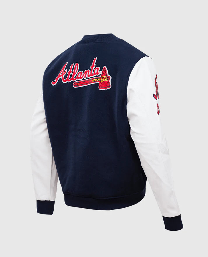 MLB Atlanta Braves Men's Blue Varsity Jacket