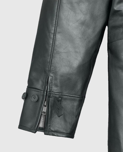 Metallic Lurex Gray Tom Hardy Trench Coat