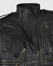 Men’s Classic Black Leather Jacket