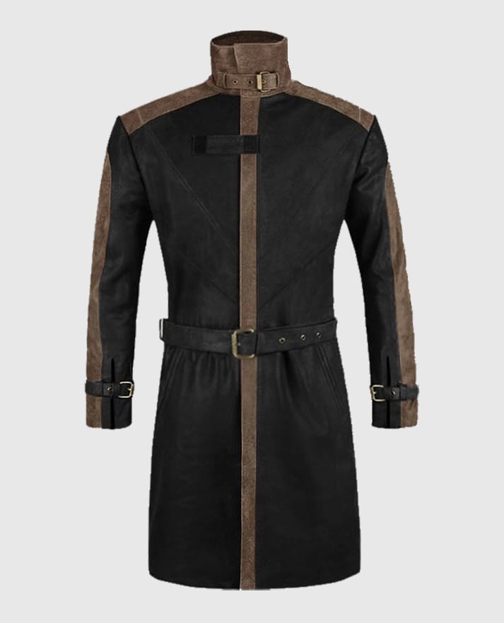 Aiden Pearce Watch Dog Leather Trench Coat