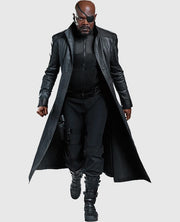 The Avengers Nick Fury Leather Trench Coat
