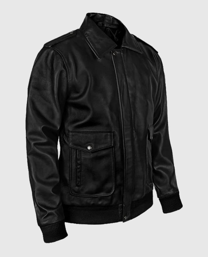 Men's A2 Flight Bomber Leather Jacket