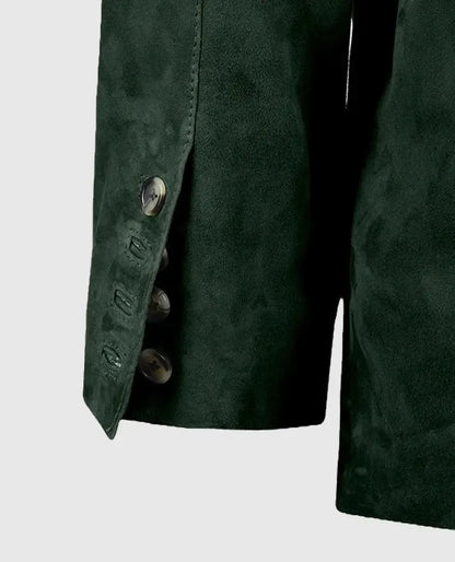 Men's Safari Forest Suede Leather Blazer