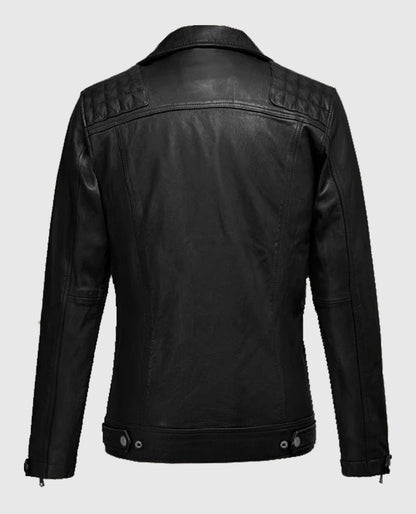Men's Ironwood Black Biker Leather Jacket