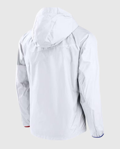 Nike White Barcelona AWF Raglan Full-Zip Hoodie Jacket
