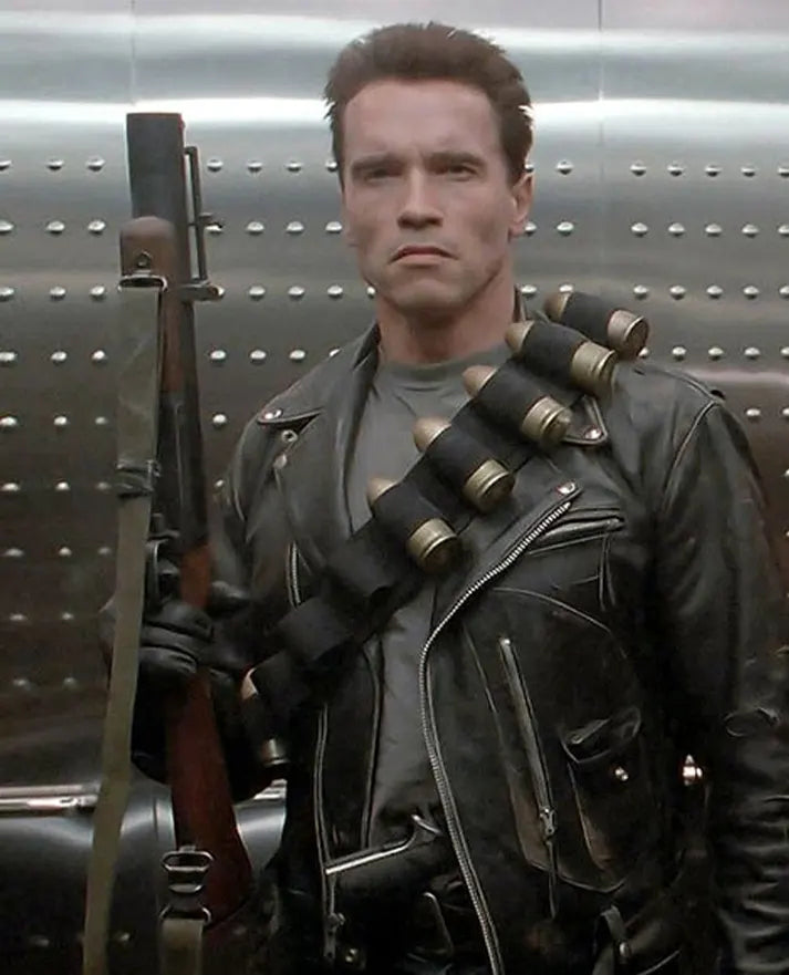 Terminator 2 Arnold Schwarzenegger Leather Jacket