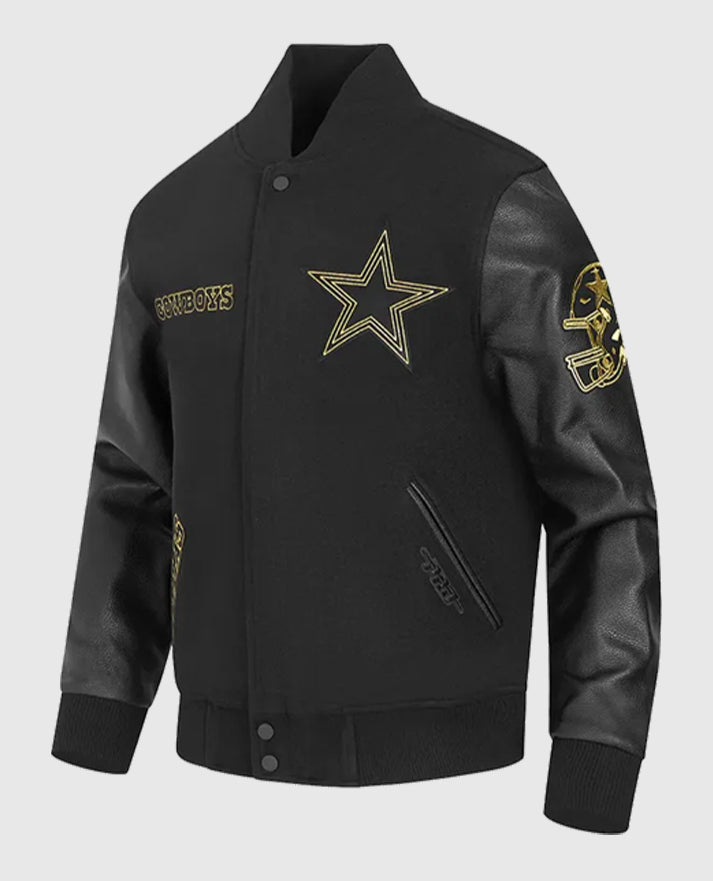 Dallas Cowboys Black & Gold Varsity Jacket