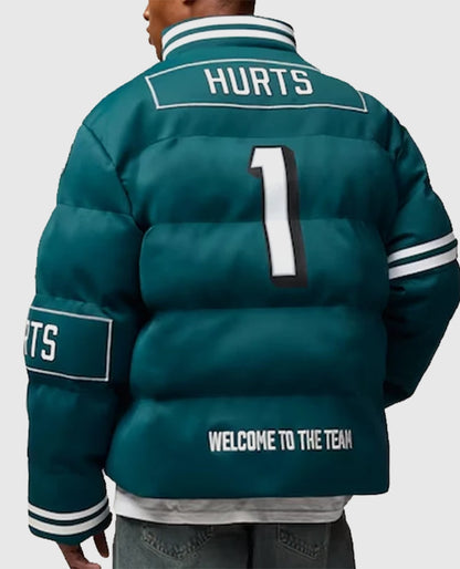 Jalen Hurts Philadelphia Eagles Off Season Player Puffer Jacket