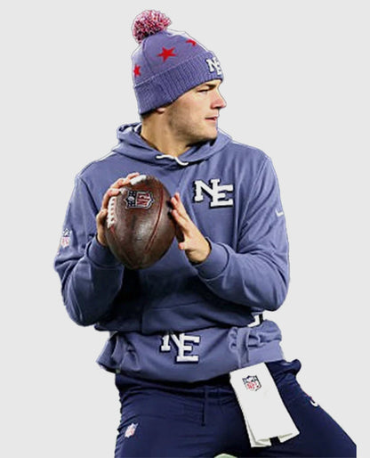Drake Maye Patriots Rivalries Sideline Hoodie