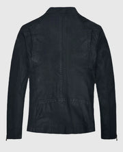 Jim Carrey Blue Leather Jacket