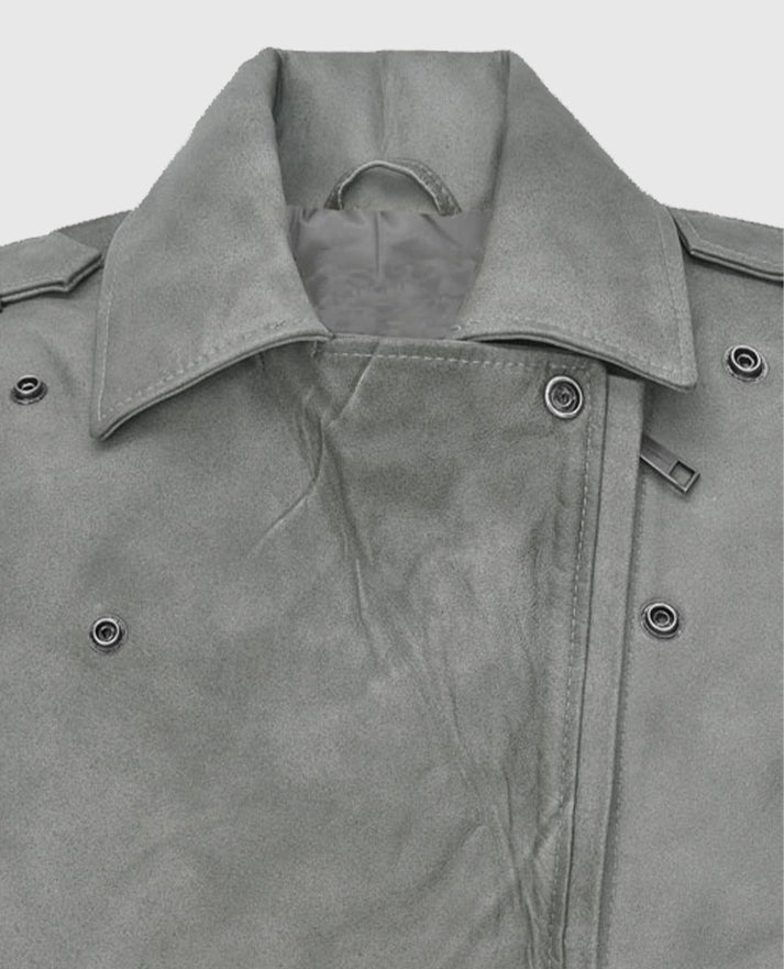 Men's Military M-65 Leather Jacket