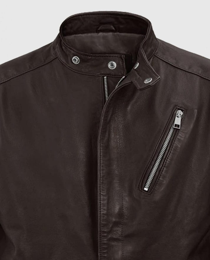 Men's Motorad Brown Biker Leather Jacket