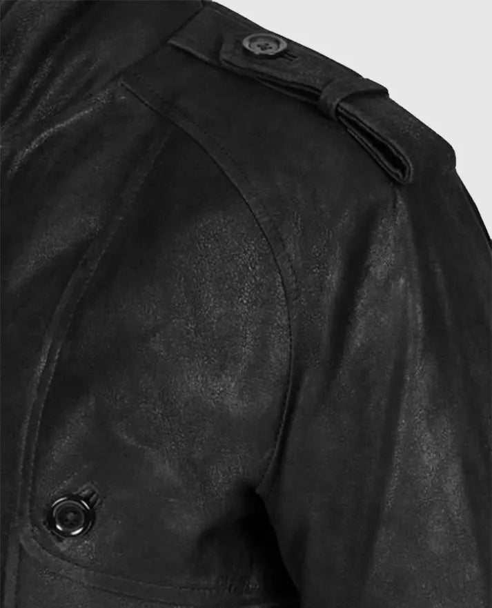 Men’s Black Motorcycle leather Jacket 