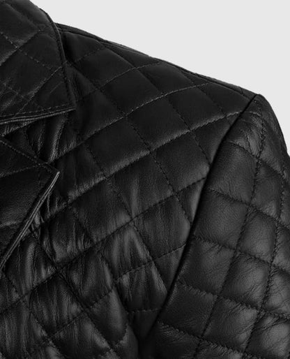 Men’s Bocelli Quilted Leather Blazer