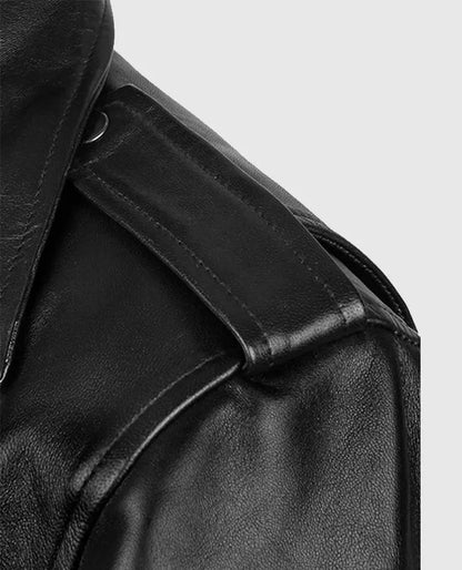 Men’s Biker Black Leather Jacket 