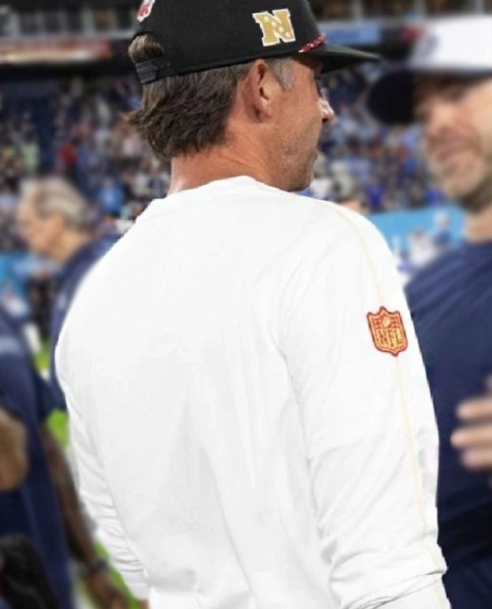 Kyle Shanahan 49ers Long Sleeves White Shirt