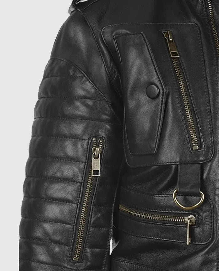 Men’s Classic Black Leather Jacket