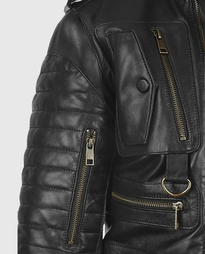 Men’s Classic Black Leather Jacket