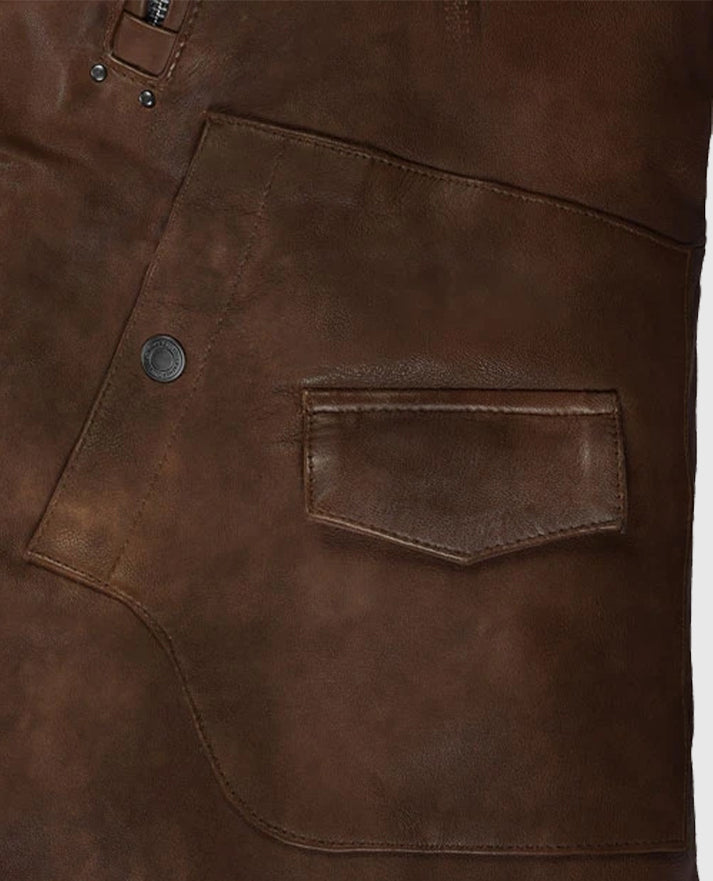 Falcon Brown Rider Leather Jacket