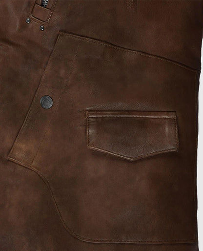 Falcon Brown Rider Leather Jacket