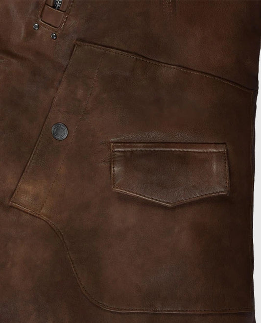 Falcon Brown Rider Leather Jacket