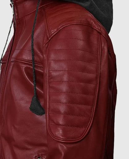 Men's Rodeo Hooded Leather Jacket