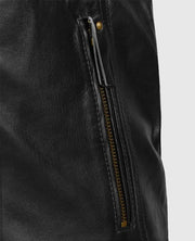 Men’s Motorcycle Black Leather Jacket