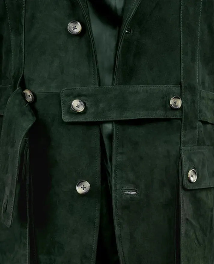 Men's Safari Forest Suede Leather Blazer