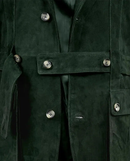 Men's Safari Forest Suede Leather Blazer