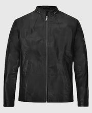 Ian Somerhalder Black Leather Jacket