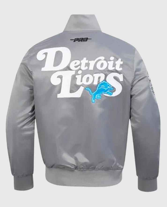 Detroit Lions Souvenir Varsity Satin Jacket