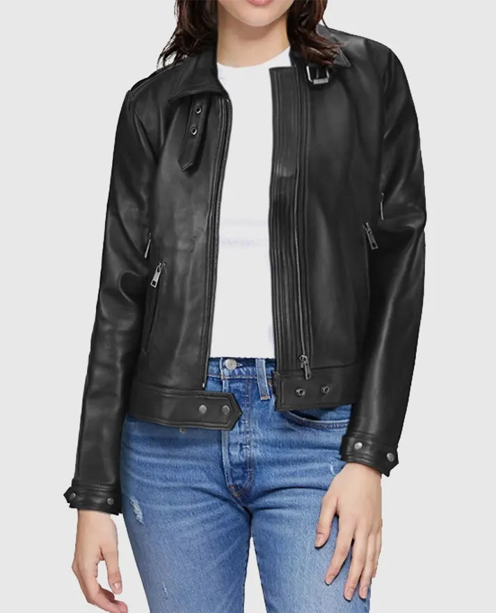 Men’s Black Biker Leather Jacket